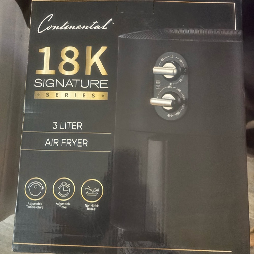18K Signature Series Black Air Fryer